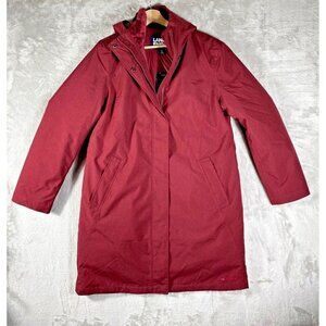 Lands' End Women's Primaloft Insulated Winter Coat | Burgundy | Size Medium